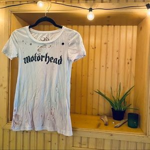 Motörhead distressed White Graphic Tee